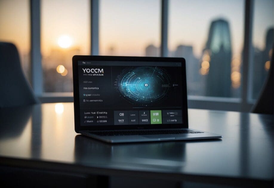 A sleek, modern interface with clean lines and intuitive navigation. The You.com logo is prominently displayed, and the overall design exudes simplicity and sophistication