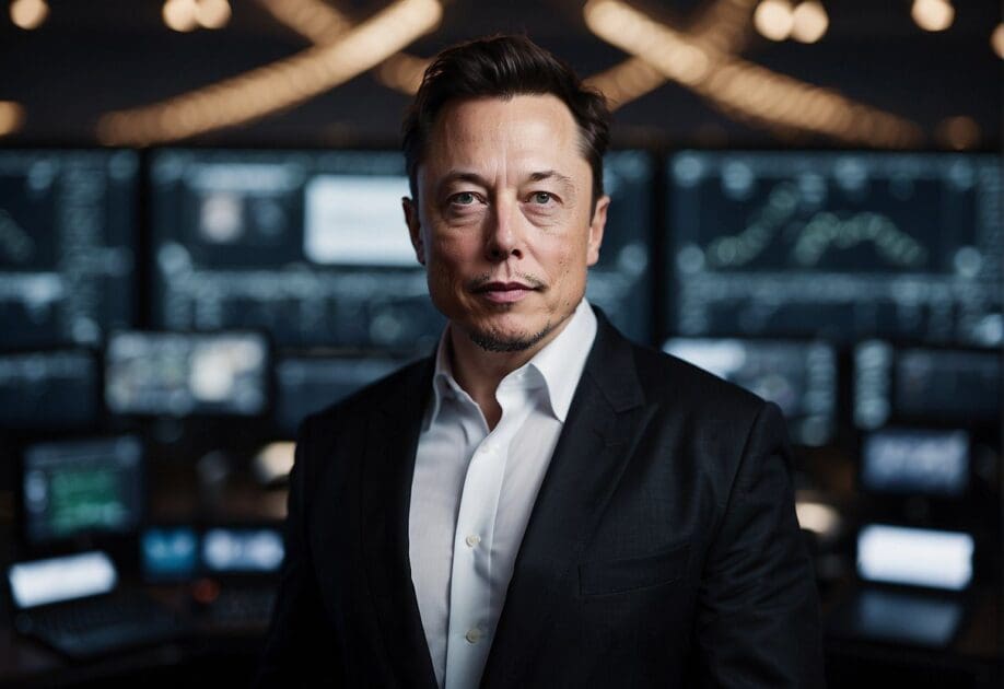 Elon Musk's innovative mind, surrounded by social media, shapes his tech leader reputation