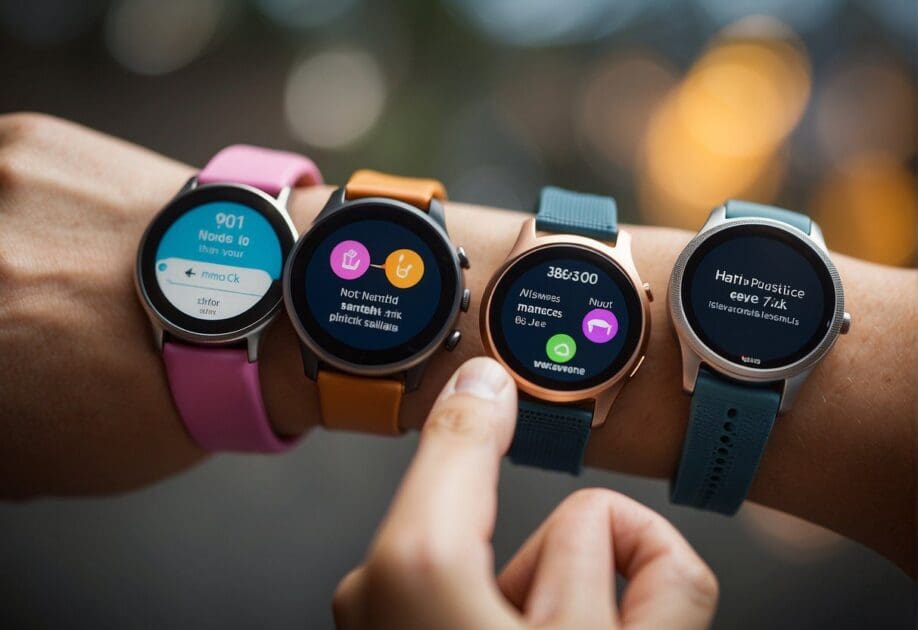 A variety of health and wellness wearables are displayed, including smartwatches and other devices, with the headline "Wearables that will Change Your Life: Not Just Smartwatches"