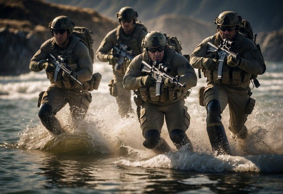 US Navy Seals demonstrate Power to The Edges concept in action, with strategic positioning and precision movements