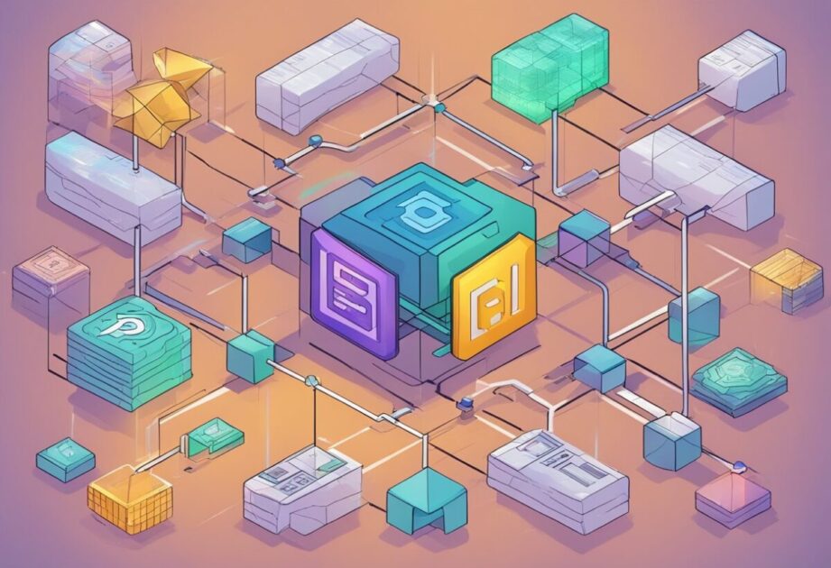 A blockchain diagram debunking cryptocurrency myths