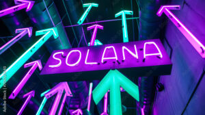 solana neon sign